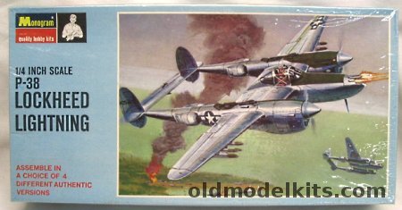 Monogram 1/48 P-38L / P-38M / P-38J / F-5B Lightning - Blue Box, PA97-200 plastic model kit